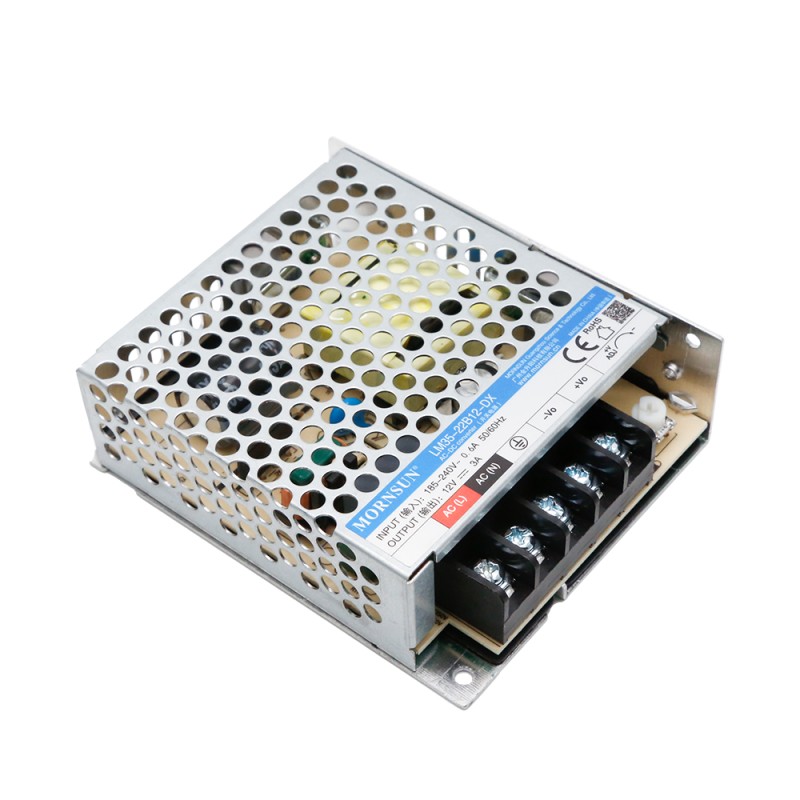 35W 12V 3.0A 165-264VAC/180-370VDC schakelende voeding