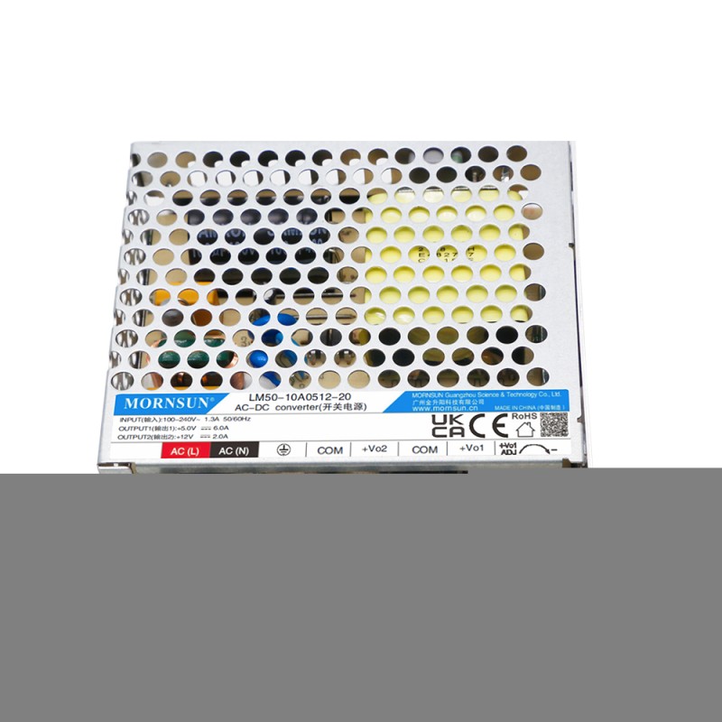 50W 5V/6.0A 12V/2.0A 85-264VAC/120-370VDC schakelende voeding