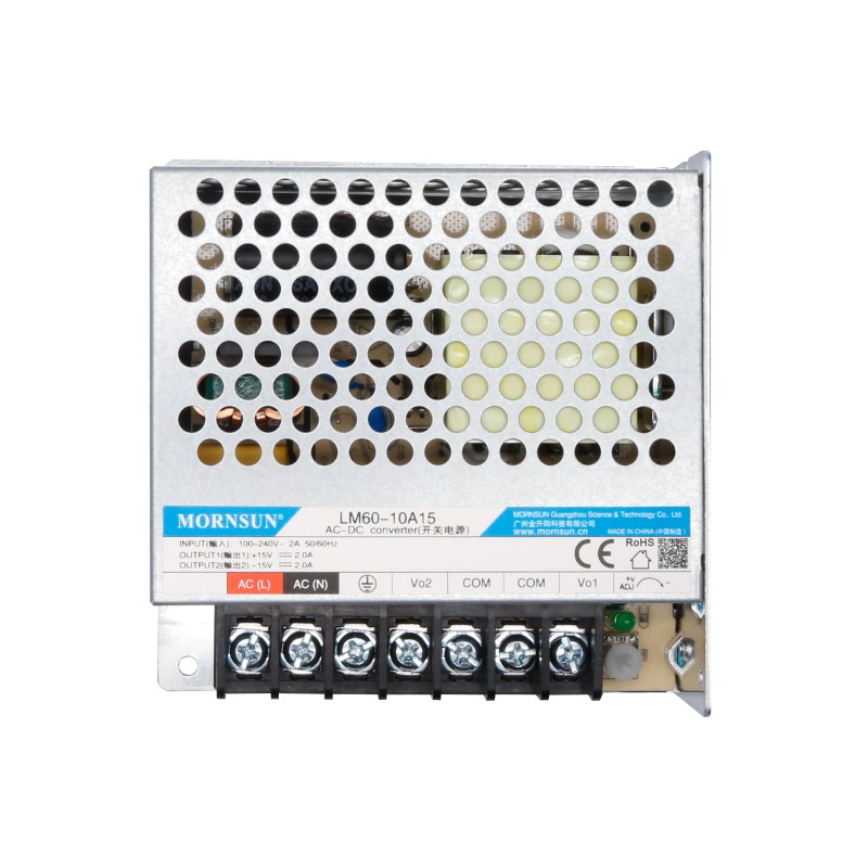 60W 15V -15V/2.0A 2.0A 85-264VAC/120-370VDC schakelende voeding