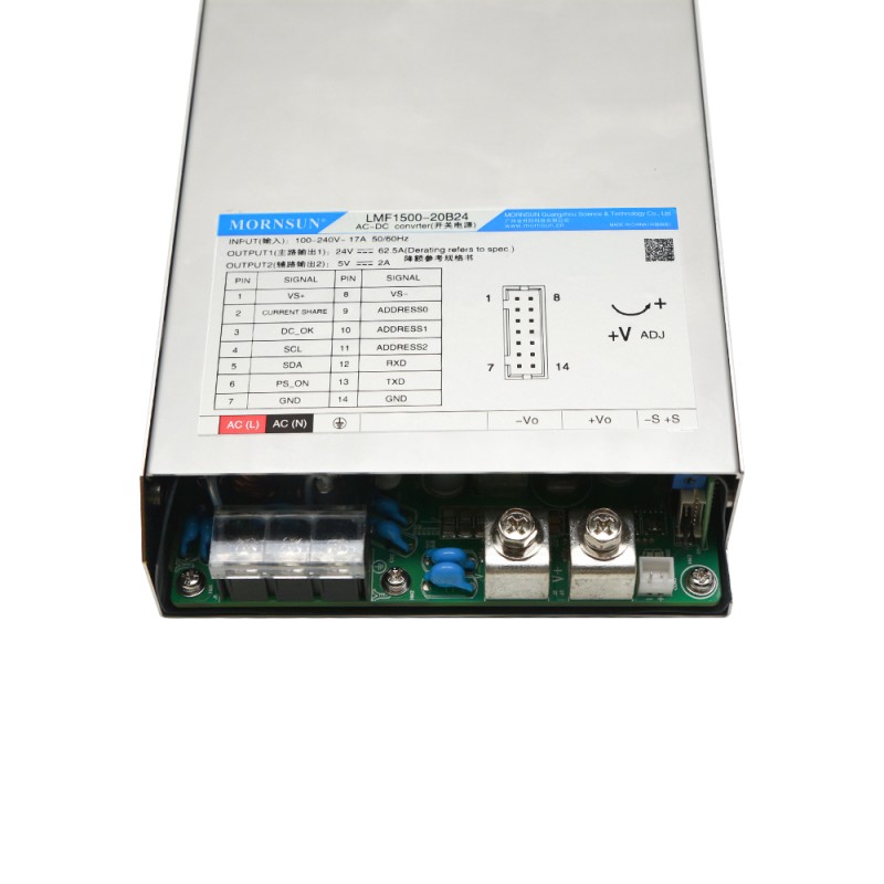1500W 15V 100.0A 85-264VAC/120-370VDC schakelende voeding met PFC-functie