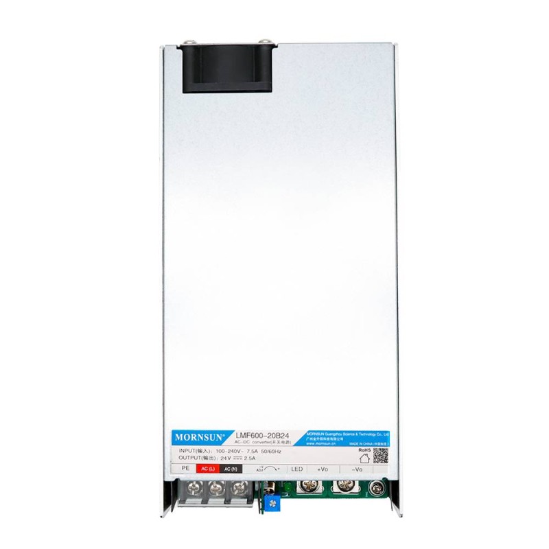 600W 15V 40.0A 80-277VAC/110-390VDC schakelende voeding met PFC-functie