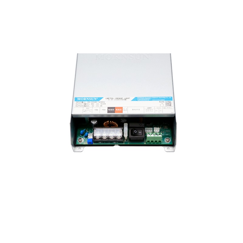 750W 36V/16,7A 5,0V/3,0A 180-264VAC/254-370VDC RS485 schakelende voedingmet PFC-functie en UART-communicatie