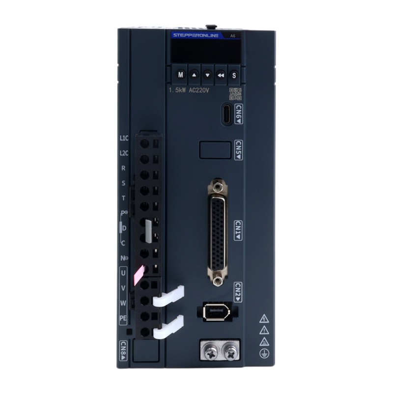 A6H Serie 1300W RS485 AC Servomotor Kit 1500rpm 8,34Nm 17-bits absolute encoder IP67 - A6H-RS1300H2A1-M17 | StepperOnline