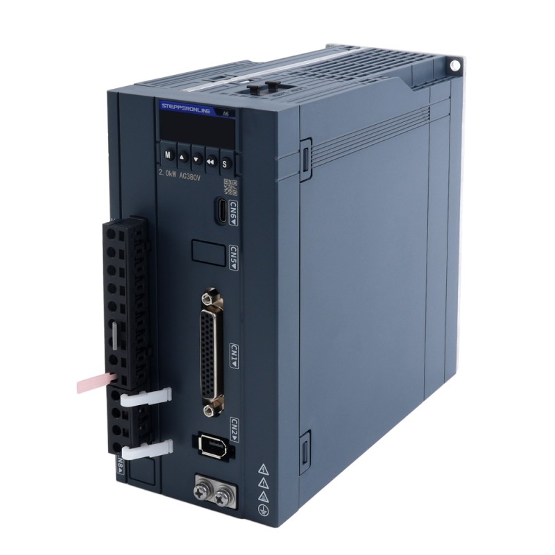 A6H Serie 1800W RS485 AC Servomotor Kit 1500rpm 11,50Nm met rem 17-bits absolute encoder IP67 - A6H-RS1800H3B1-M17 | StepperOnline