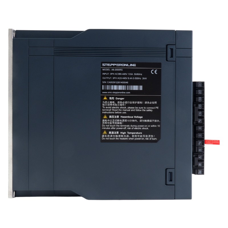 A6H Serie 1800W RS485 AC Servomotor Kit 1500rpm 11,50Nm met rem 17-bits absolute encoder IP67 - A6H-RS1800H3B1-M17 | StepperOnline