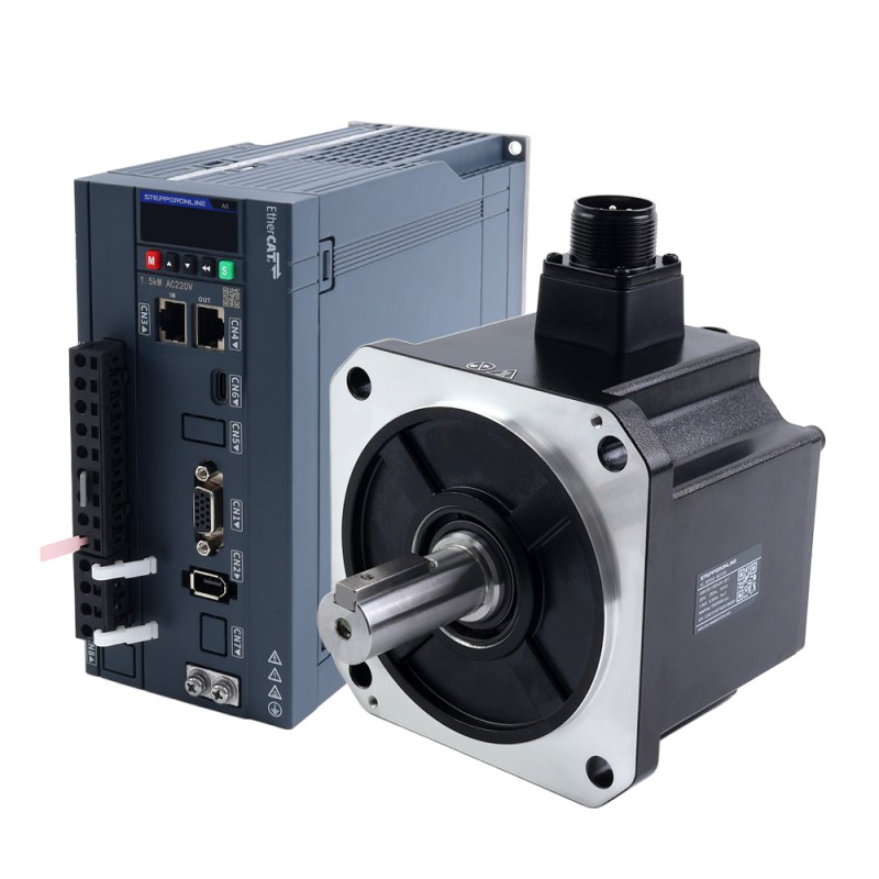 A6H Serie 1300W EtherCAT AC Servomotor Kit 1500rpm 8,34Nm 17-bits absolute encoder IP67 - A6H-EC1300H2A1-M17 | StepperOnline