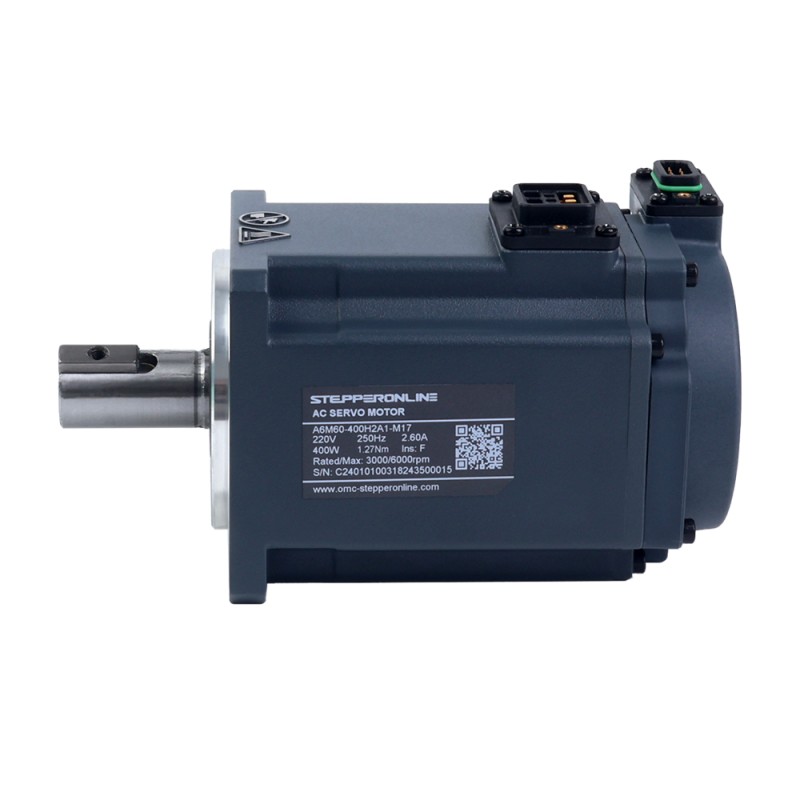 A6-serie 400W EtherCAT AC-servomotorset 3000rpm 1,27Nm 17-bits absolute encoder IP67 - A6-EC400H2A1-M17 | StepperOnline