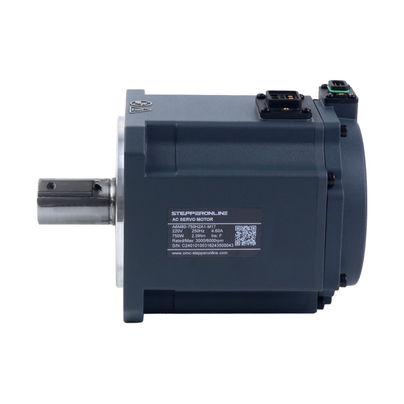 A6-serie 750W RS485 AC-servomotorset 3000rpm 2,39Nm 17-bits absolute encoder IP67 - A6-RS750H2A1-M17 | StepperOnline