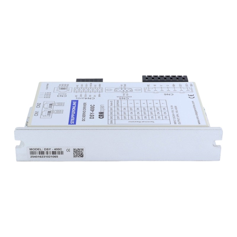 DSY Serie 400W CANopen DC Servomotor 24-70VDC 1,27Nm met Rem 3000rpm 17-Bit Incrementele Encoder IP65 - DSY-C400L2B2-M17S | StepperOnline