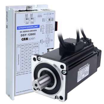 DSY Serie 1000W CANopen DC Servomotor 24-70VDC 3,20Nm met Rem 3000rpm 17-Bit Incrementele Encoder IP65