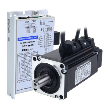 DSY Serie 400W CANopen DC Servomotor 24-70VDC 1,27Nm met Rem 3000rpm 17-Bit Incrementele Encoder IP65