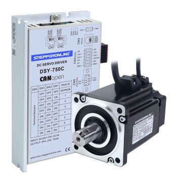 DSY Serie 750W CANopen DC Servomotor 24-70VDC 2,39Nm 3000rpm 17-Bit Incrementele Encoder IP65