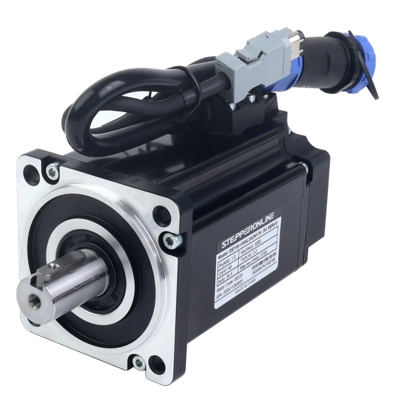 DSY Serie 1000W CANopen DC Servomotor 24-70VDC 3,20Nm 3000rpm 17-Bit Incrementele Encoder IP65 - DSY-C1000L2A2-M17S | StepperOnline