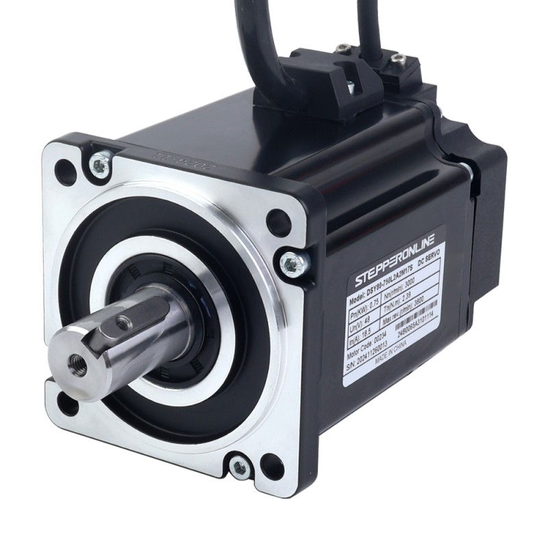 DSY Serie 750W CANopen DC Servomotor 24-70VDC 2,39Nm 3000rpm 17-Bit Incrementele Encoder IP65 - DSY-C750L2A2-M17S | StepperOnline