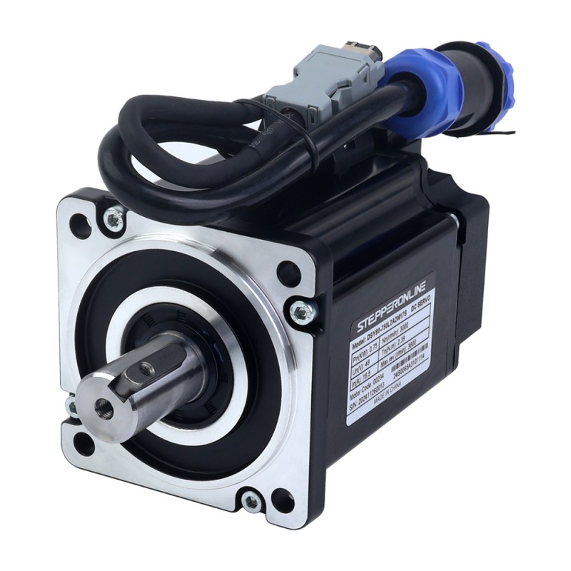 DSY Serie 750W CANopen DC Servomotor 24-70VDC 2,39Nm 3000rpm 17-Bit Incrementele Encoder IP65 - DSY-C750L2A2-M17S | StepperOnline