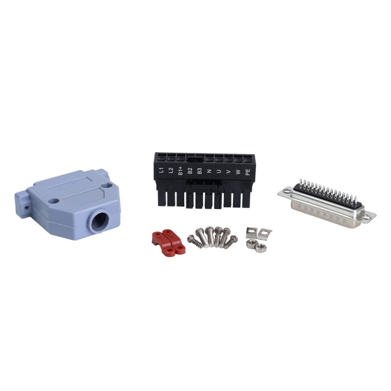 E6-serie 400W AC-servomotorkit 3000 rpm 1,27 Nm 17-bits encoder IP65