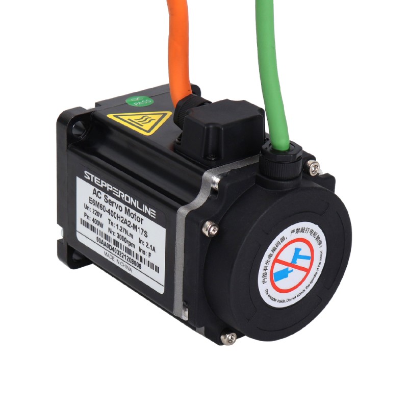 E6-serie 400W AC-servomotorkit 3000 rpm 1,27 Nm 17-bits encoder IP65