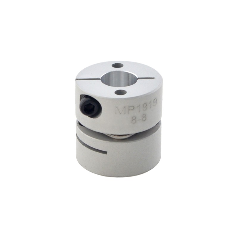 8mm - 8mm flexibele enkelschijfs koppeling 19x19mm CNC Stepper Motor as koppeling
