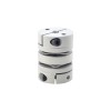 5mm - 6.35mm Flexibele Dubbele Schijfkoppeling 26x35mm CNC Stepper Motoras Koppeling