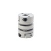 5mm - 8mm Flexibele Dubbele Schijfkoppeling 26x35mm CNC Stepper Motoras Koppeling