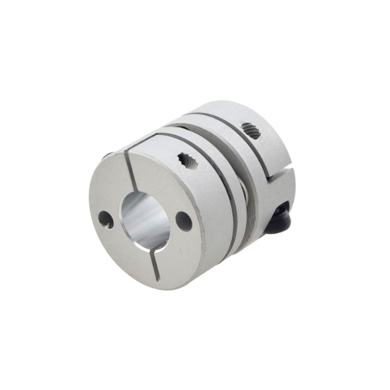 8mm - 8mm flexibele enkelschijfs koppeling 19x19mm CNC Stepper Motor as koppeling
