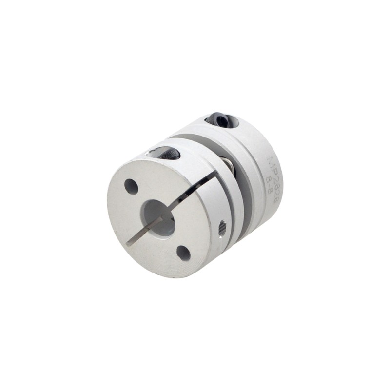 8mm - 8mm flexibele enkelschijfs koppeling 26x26mm CNC Stepper Motor as koppeling