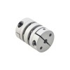 5mm - 6.35mm Flexibele Dubbele Schijfkoppeling 26x35mm CNC Stepper Motoras Koppeling