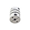 5mm - 6.35mm Flexibele Dubbele Schijfkoppeling 26x35mm CNC Stepper Motoras Koppeling