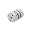 5mm - 8mm Flexibele Dubbele Schijfkoppeling 26x35mm CNC Stepper Motoras Koppeling