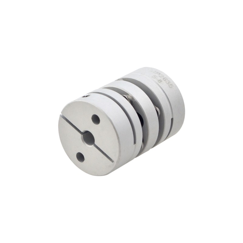 5mm - 8mm Flexibele Dubbele Schijfkoppeling 26x35mm CNC Stepper Motoras Koppeling