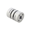 5mm - 8mm Flexibele Dubbele Schijfkoppeling 26x35mm CNC Stepper Motoras Koppeling