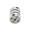 5mm - 8mm Flexibele Dubbele Schijfkoppeling 26x35mm CNC Stepper Motoras Koppeling