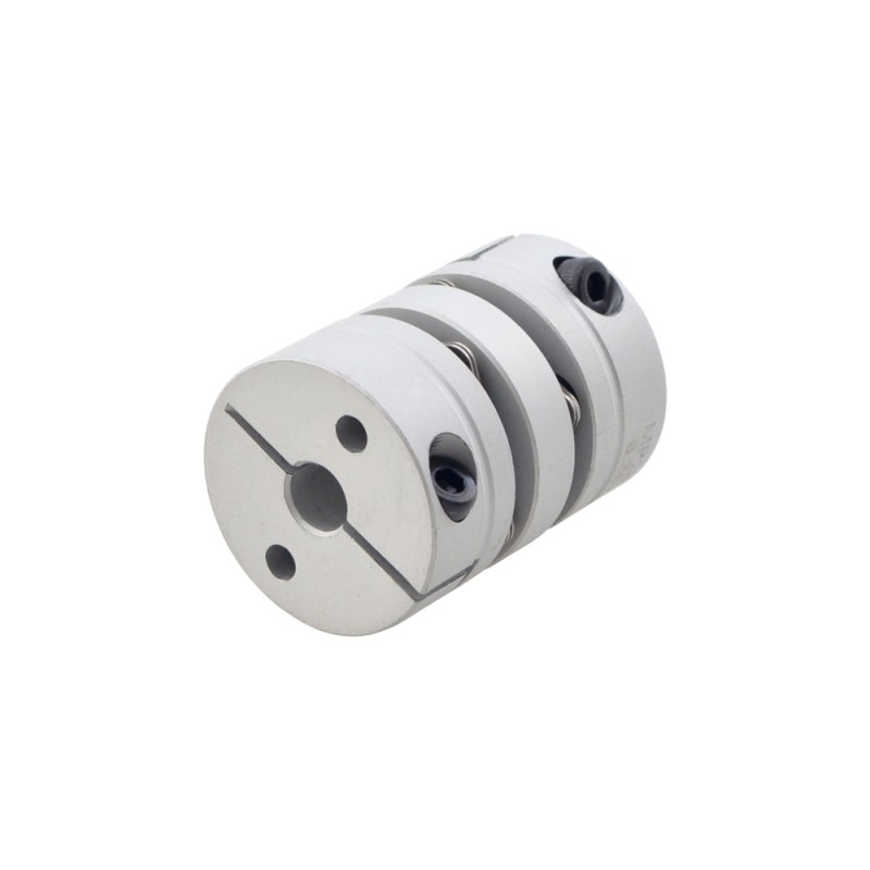 6,35 mm - 10 mm flexibele dubbele schijf koppeling 26x35 mm CNC Stepper Motor as koppeling