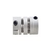 6,35 mm - 10 mm flexibele dubbele schijf koppeling 26x35 mm CNC Stepper Motor as koppeling