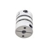 6,35 mm - 10 mm flexibele dubbele schijf koppeling 26x35 mm CNC Stepper Motor as koppeling