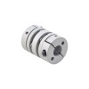 8mm - 10mm Flexibele Dubbele Schijfkoppeling 26x35mm CNC Stepper Motoras Koppeling