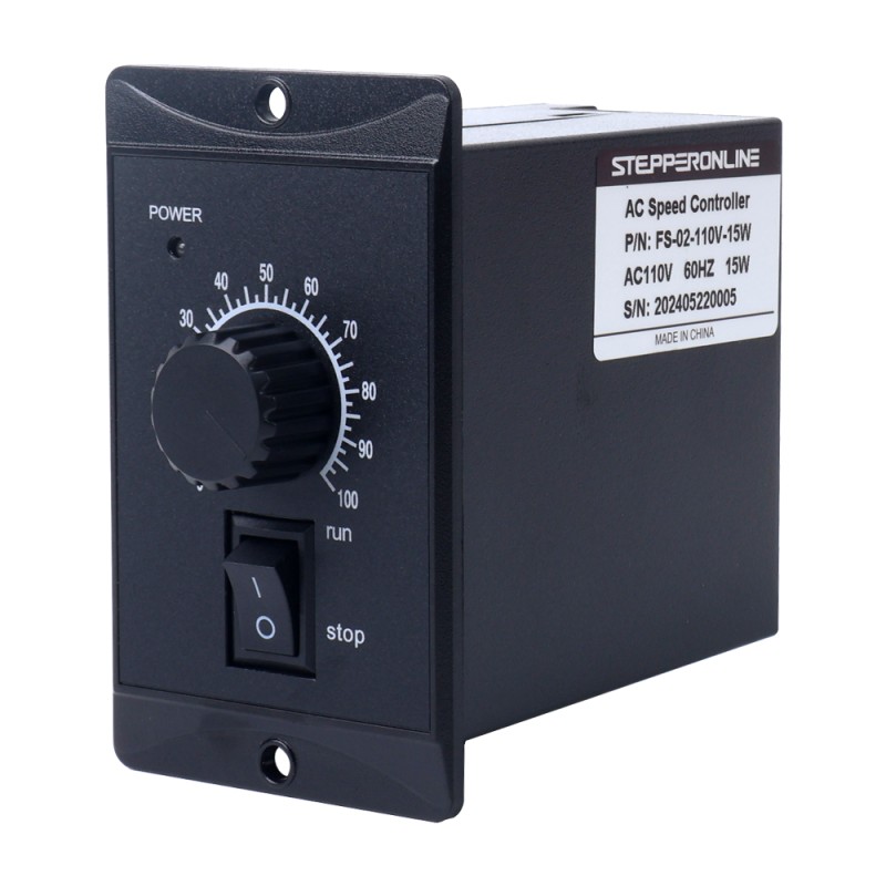 15W eenfasige 110VAC motorsnelheidsregelaar voor motor met variabele snelheid - FS-02-110V-15W | StepperOnline