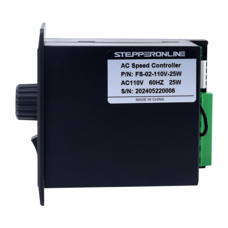 25W eenfasige 110VAC motorsnelheidsregelaar voor motor met variabele snelheid - FS-02-110V-25W | StepperOnline