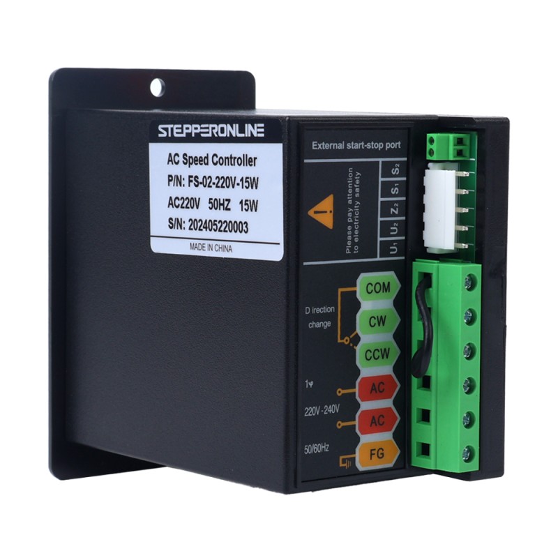 15W eenfase 220VAC motorsnelheidsregelaar voor motor met variabele snelheid - FS-02-220V-15W | StepperOnline
