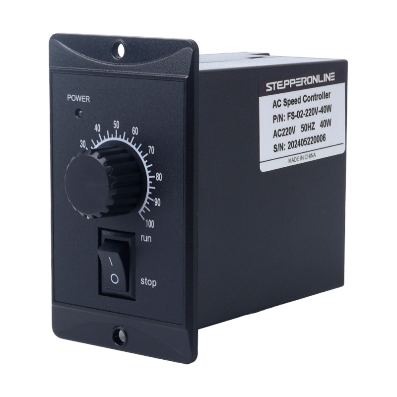 40W eenfasige 220VAC motorsnelheidsregelaar voor motor met variabele snelheid - FS-02-220V-40W | StepperOnline
