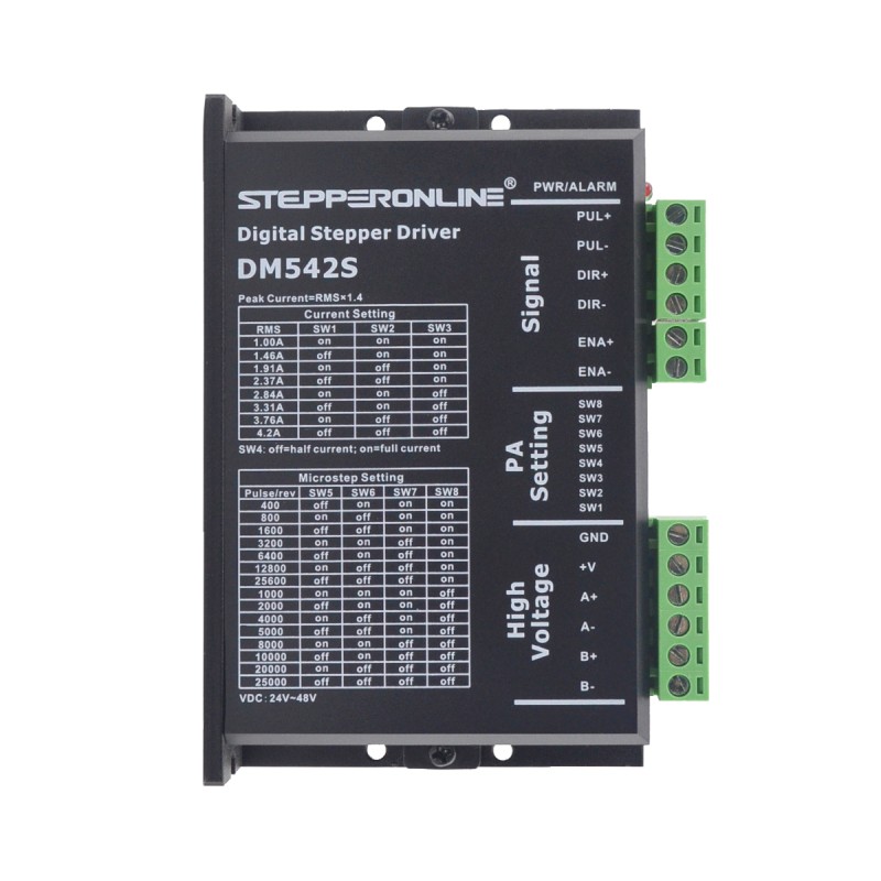 Digitale Stepper Driver 1.0-4.2A 24-48VDC voor Nema 17, 23, 24 Stepper Motor Digitale Stepper Driver 1.0-4.2A 24-48VDC voor Nema 17, 23, 24 Stepper Motor