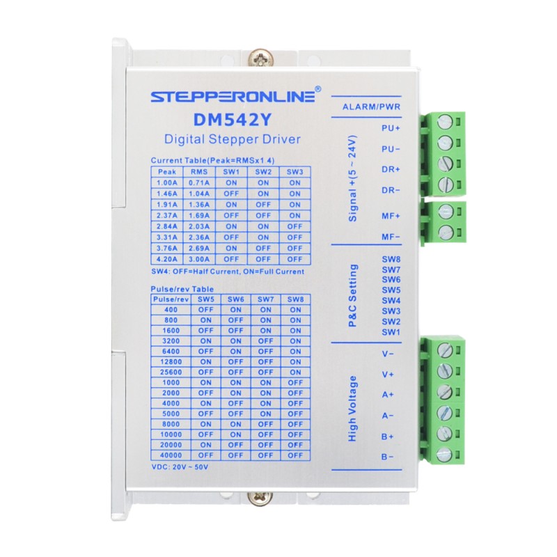 YS Serie 1-as Stepper Kit 1,9Nm (269,06oz.in) Nema 23 Stepper Motor & Driver & 36V Voeding - 1-DM542Y-S19 | StepperOnline