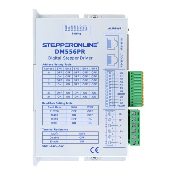 Y-serie Modbus RS485 stappenmotor driver 0-4,0A 24-50VDC voor Nema 23, 24, 34 stappenmotoren Y-serie Modbus RS485 stappenmotor driver 0-4,0A 24-50VDC voor Nema 23, 24, 34 stappenmotoren