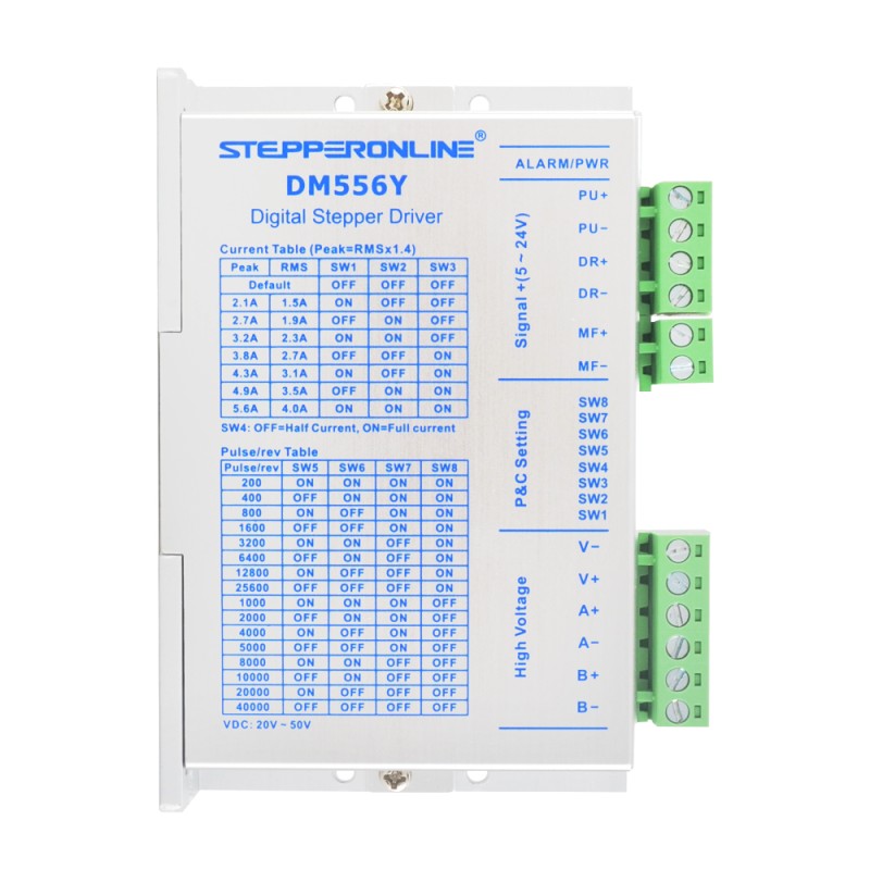YS Serie 3-as Stepper Kit 3,00Nm (424,83oz.in) Nema 23 Stepper Motor & Driver & 48V Voeding - 3-DM556Y-S30 | StepperOnline