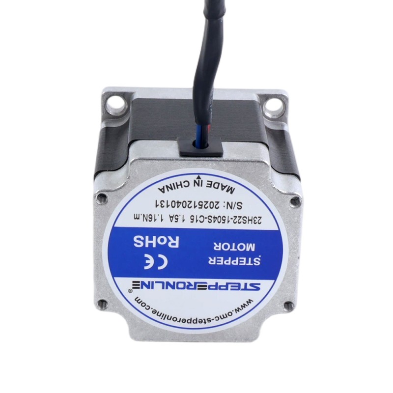Nema 23 Stappenmotor Bipolair 1,8° 1,16Nm (164,3oz.in) 1,5A 57x57x56mm met 762mm kabel en Molex-connector - 23HS22-1504S-C15 | StepperOnline