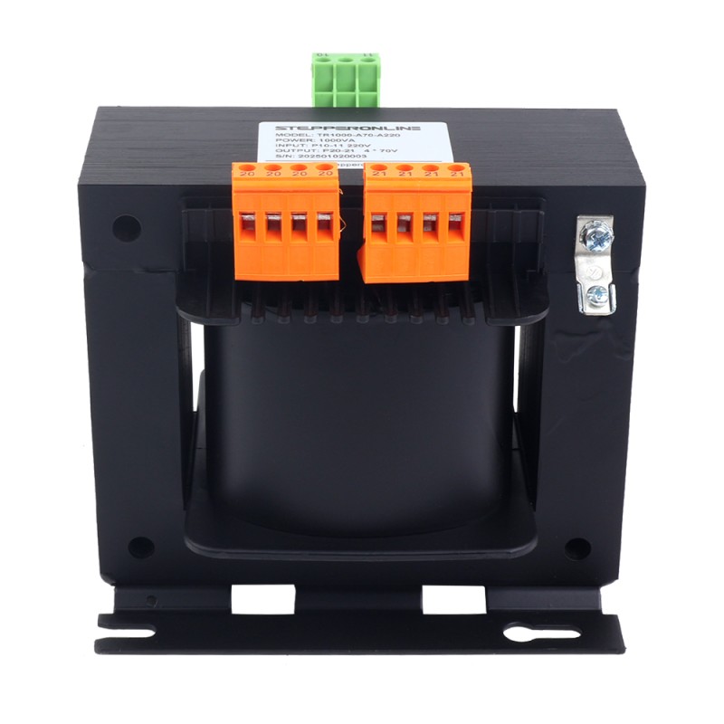 1000VA enkelfasige vierkante regeltransformator 220VAC tot 4 x 70VAC 50/60Hz - TR1000-A70-A220 | StepperOnline