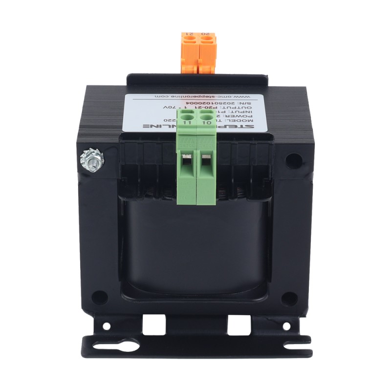 250VA enkelfasige vierkante regeltransformator 220VAC tot 70VAC 50/60Hz - TR250-A70-A220 | StepperOnline