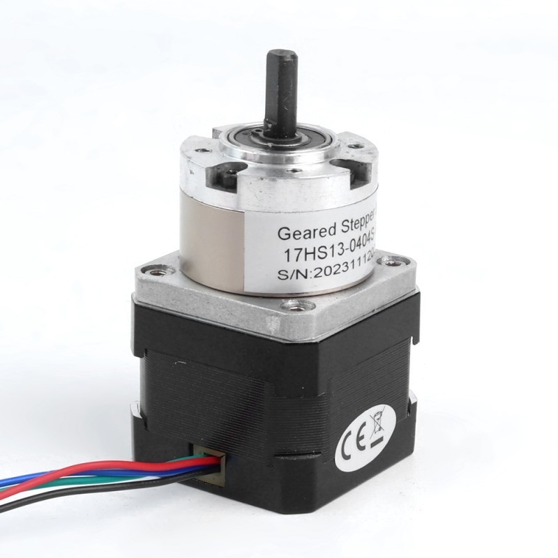 Nema 17 stappenmotor bipolair L=33mm w/versnelling 5:1 planetaire tandwielkast