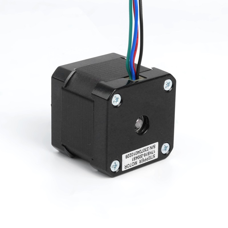 Nema 17 Bipolair 45Ncm(63.74oz.in) 2A 42x42x40mm 4 Draden met 1m Kabel & Aansluiting
