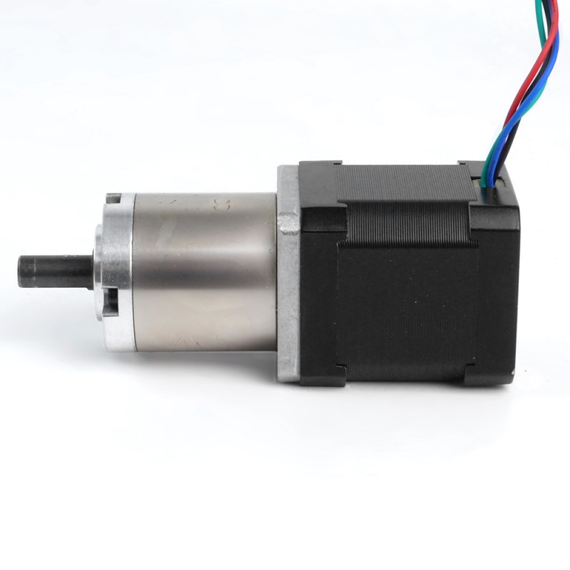 Nema 17 stappenmotor bipolair L=48mm w/versnelling 51:1 planetaire tandwielkast